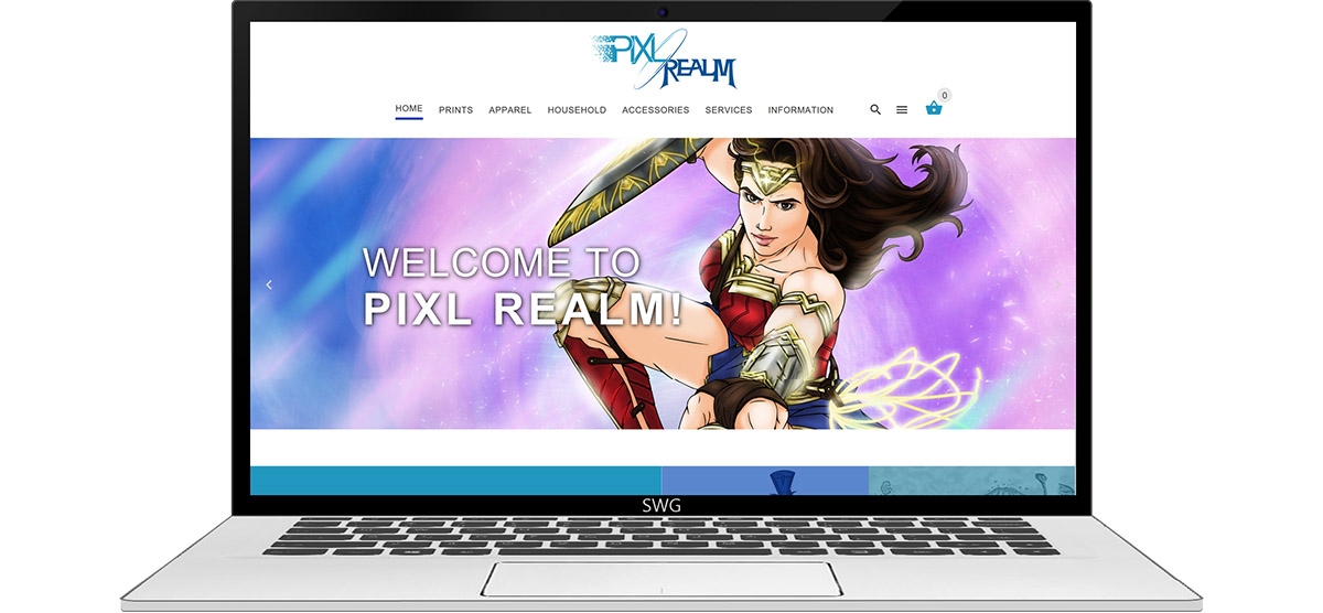 Pixl Realm Website Design